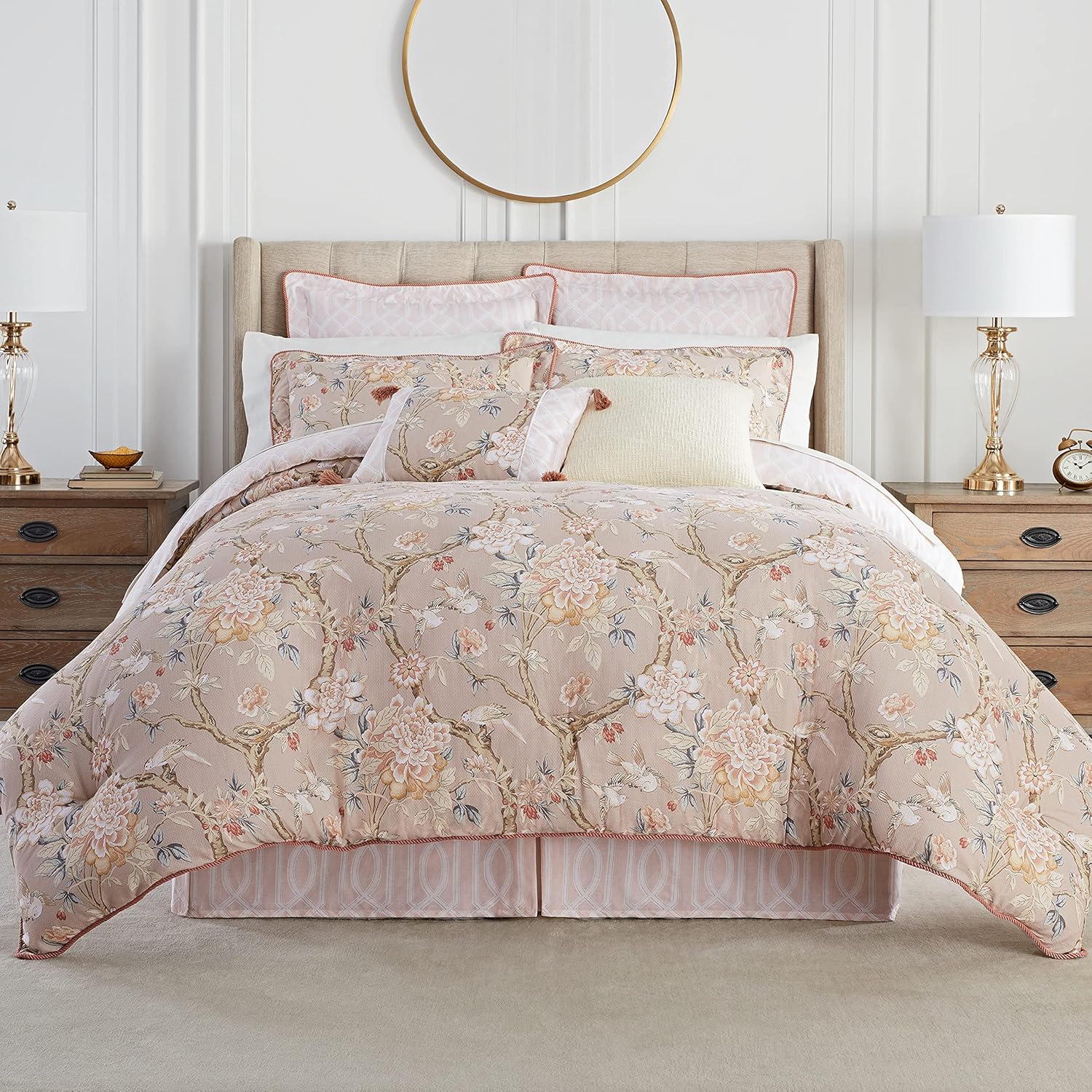 4 Piece Cotton Queen Comforter Set J121507