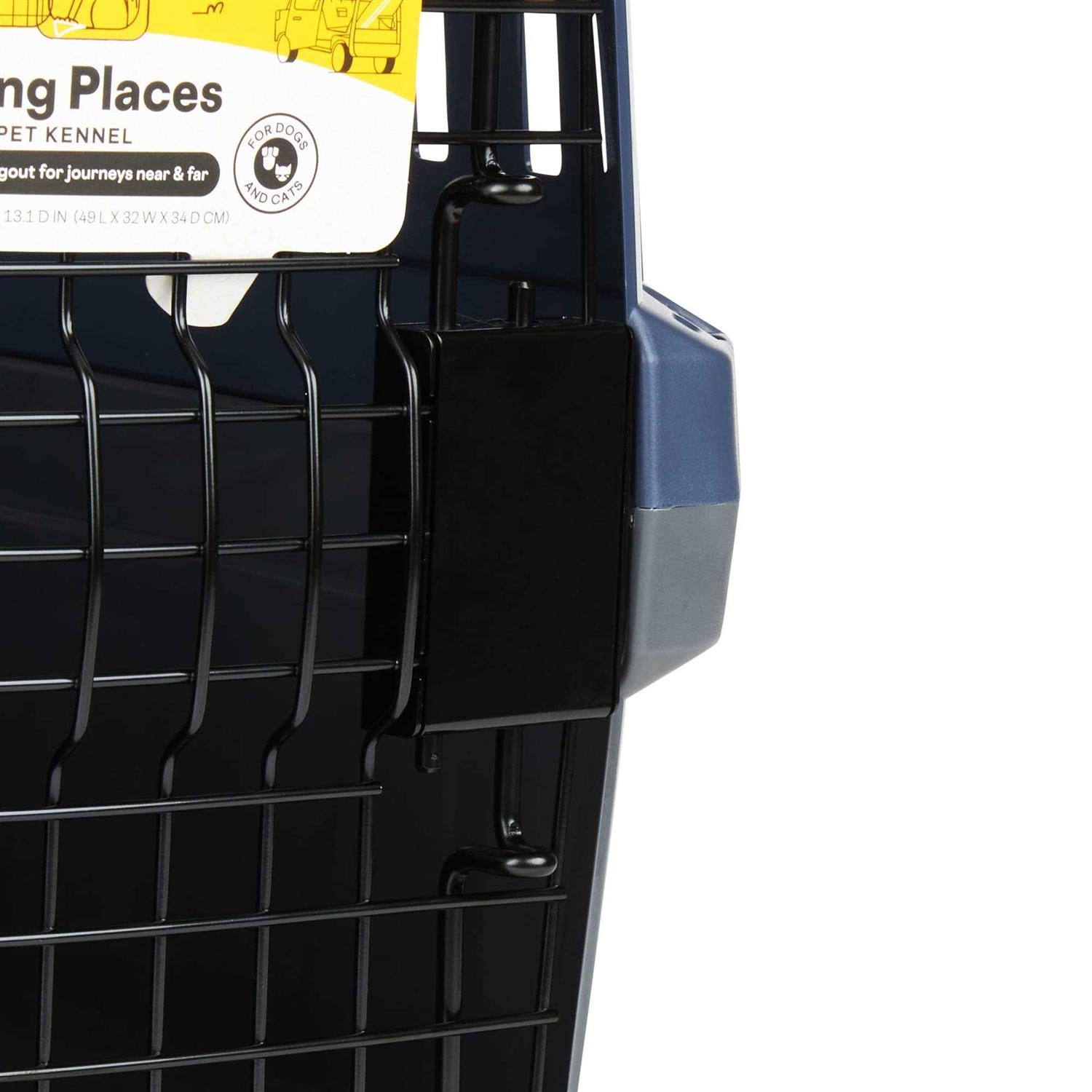 Grey 2-Door Pet Kennel D621