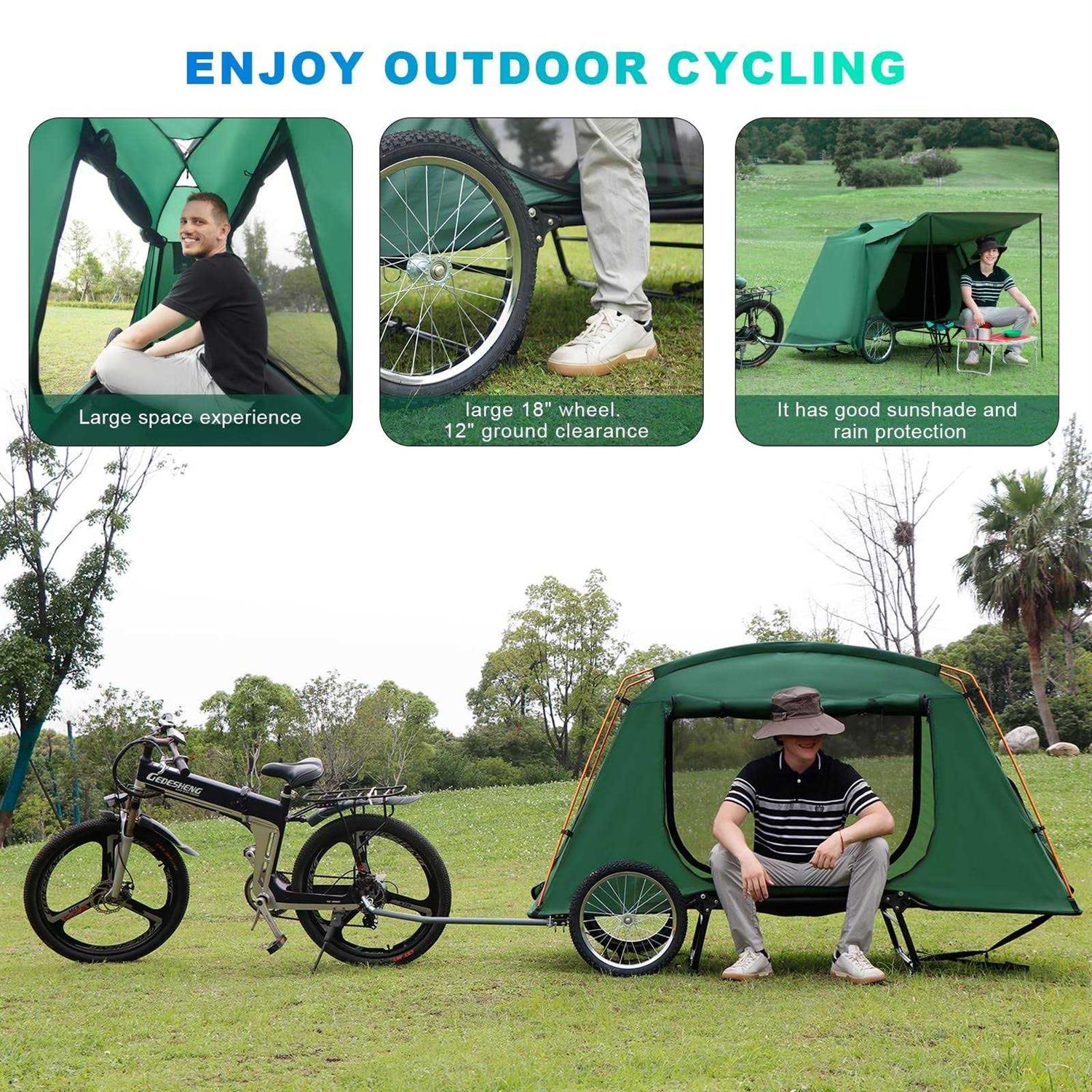 Folding E-Bike Trailer Tent Q320218