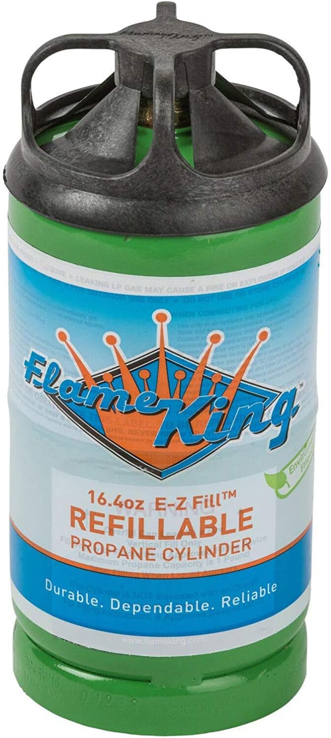 1LB Empty Propane Cylinder Tanks (2-Pack) with Refill Kit W48852