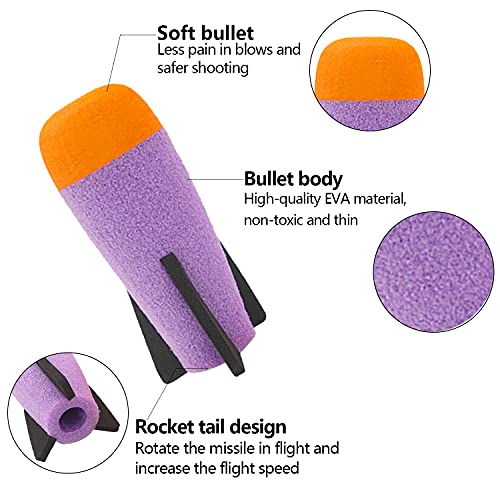 8-Pack Foam Ammo Refill for Toy Rocket Launcher D73895