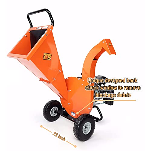 7 HP 212cc Gas Powered Wood Chipper Shredder Mulcher J97954