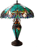 Tiffany-Style 3 Light Table Lamp 18" Shade H47240