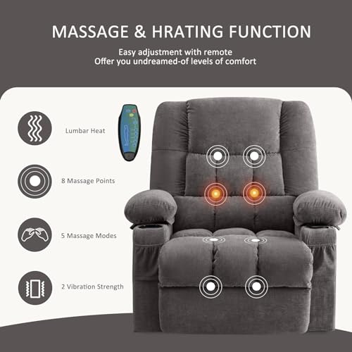 Power Lift Recliner Chair with Heat and Massage O5027