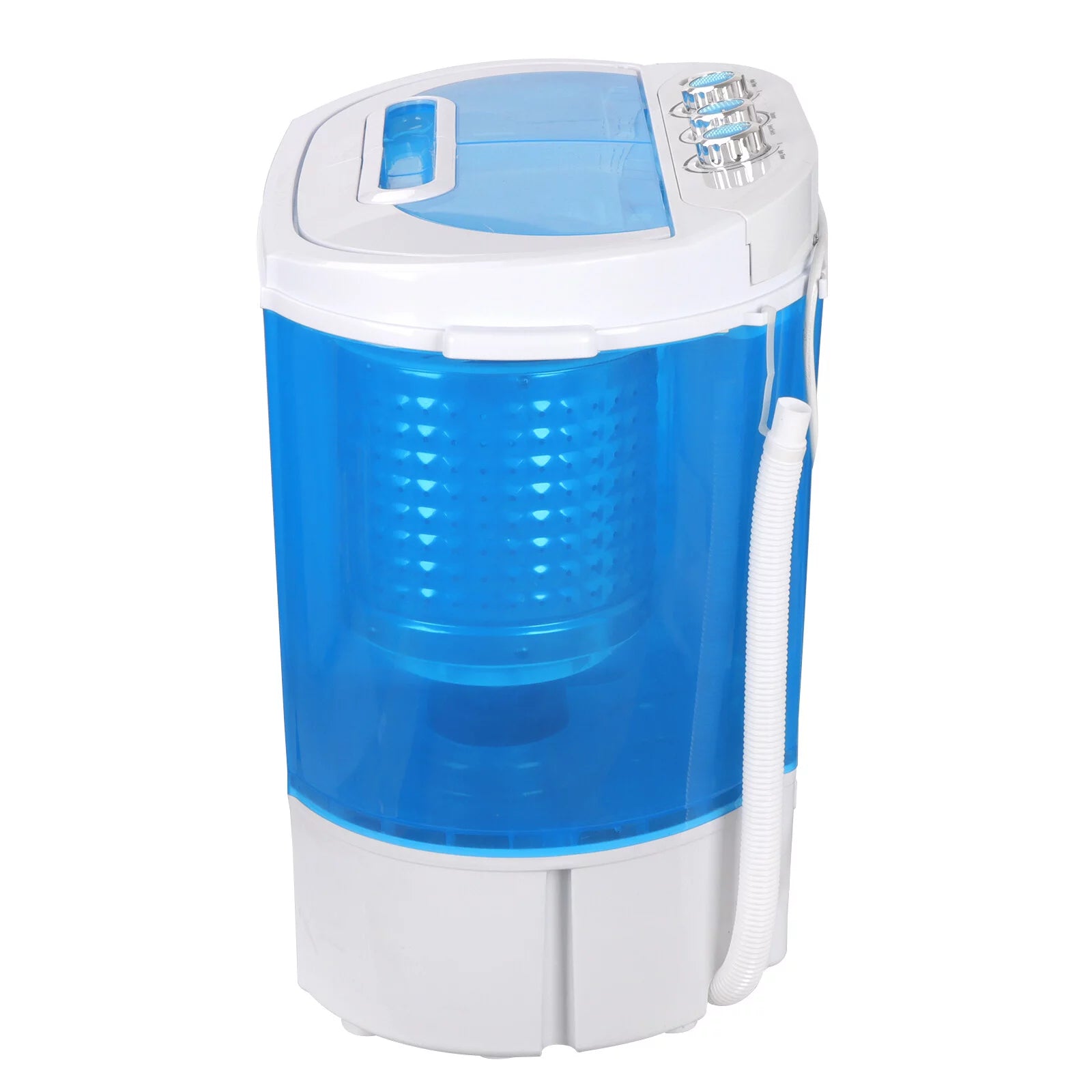 Compact Lightweight Twin Tub Washing Machine 6lbs Washer 4lbs Dryer X52532