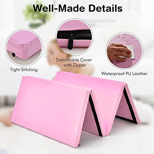 4' x 8' x 2" Folding Exercise Mat with Carry Handles T63523