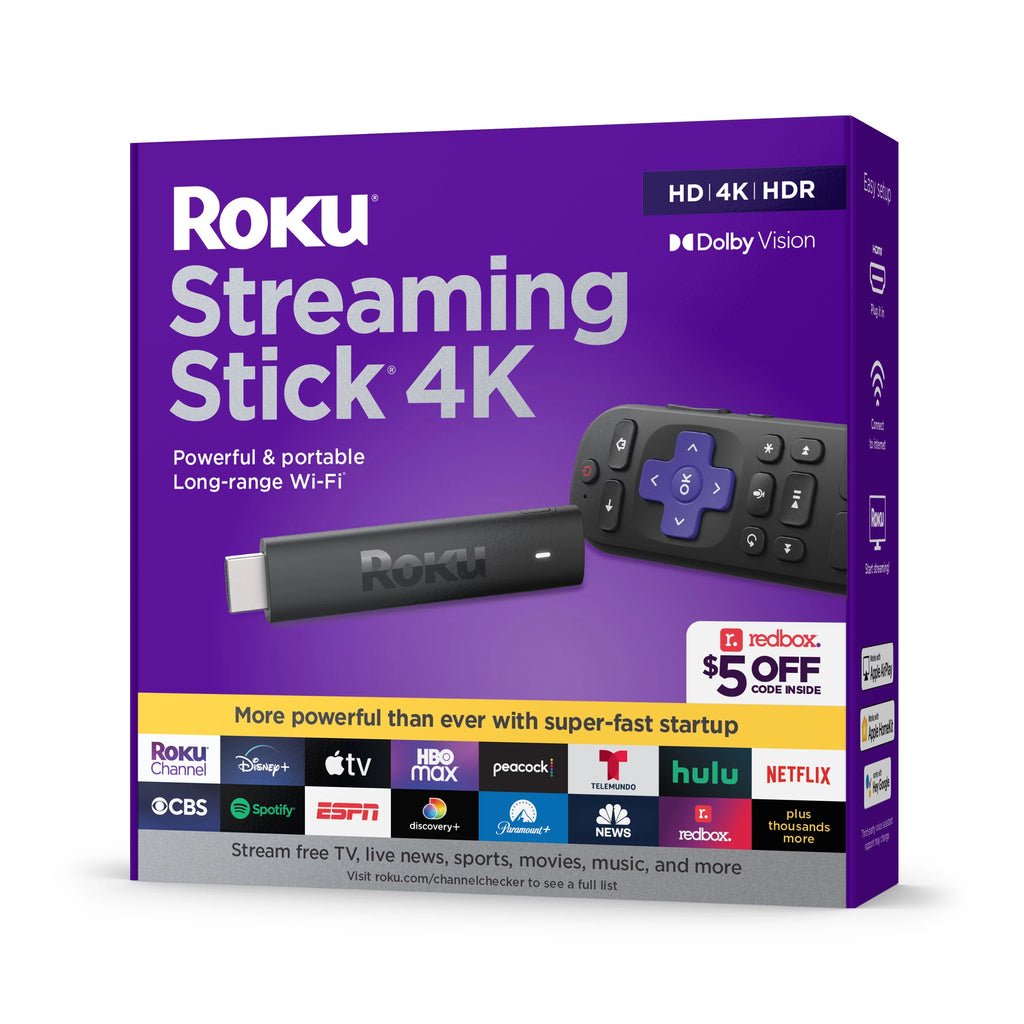 Roku Streaming Stick 4K Streaming Device with Voice Remote P289345