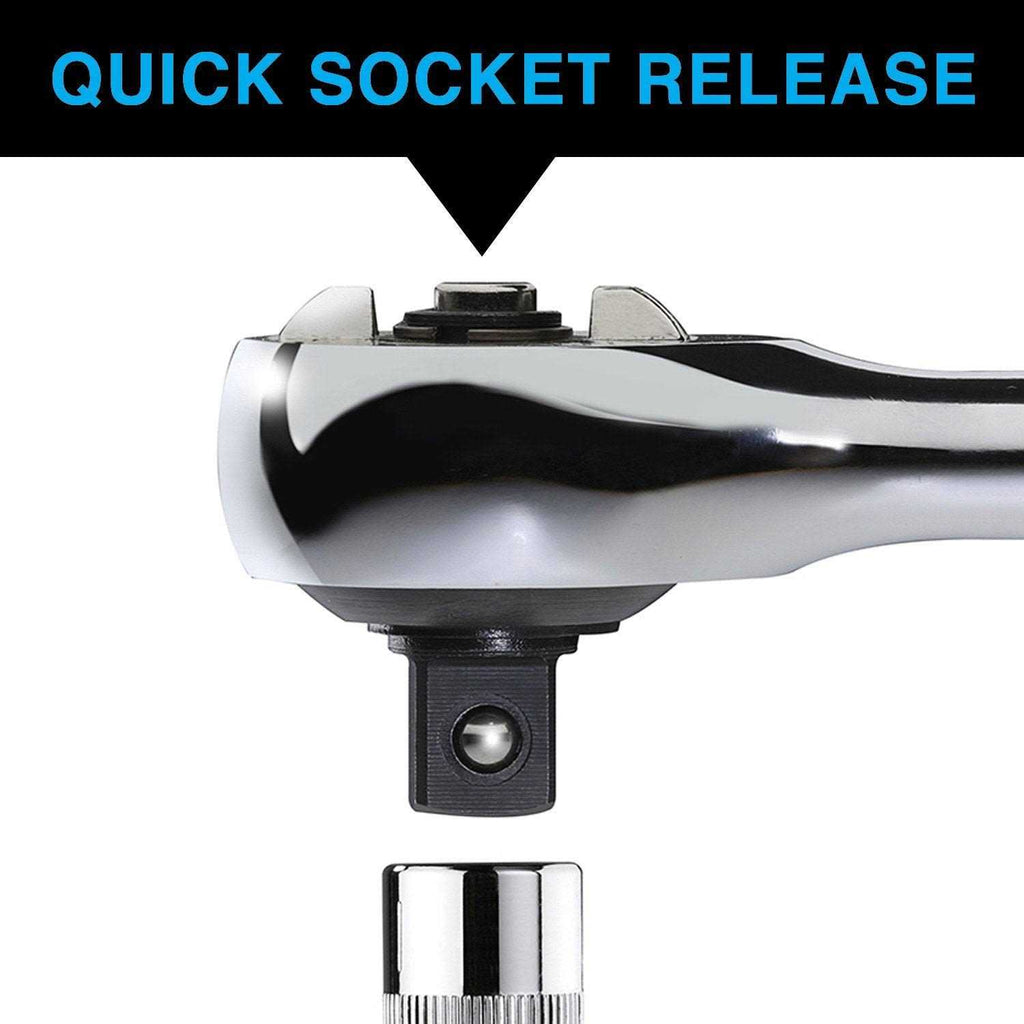 1/4 Drive Gearless Ratchet with Socket Quick Release K943
