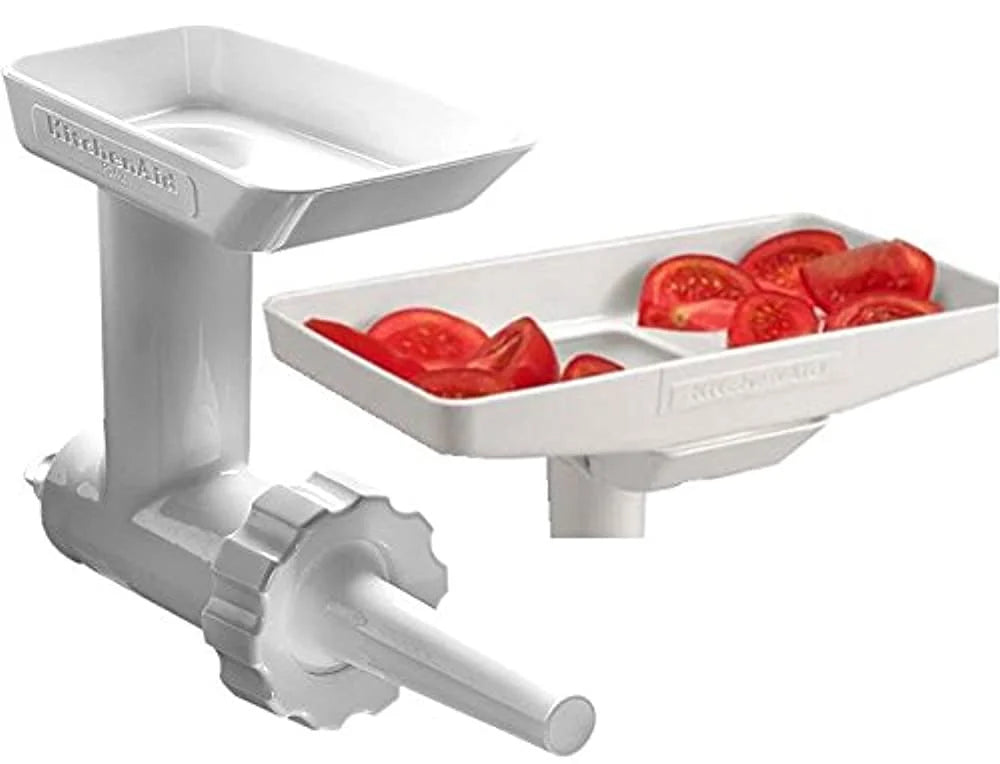 Food Meat Grinder Attachment with Sausage Stuffer Kit and Food Tray U291