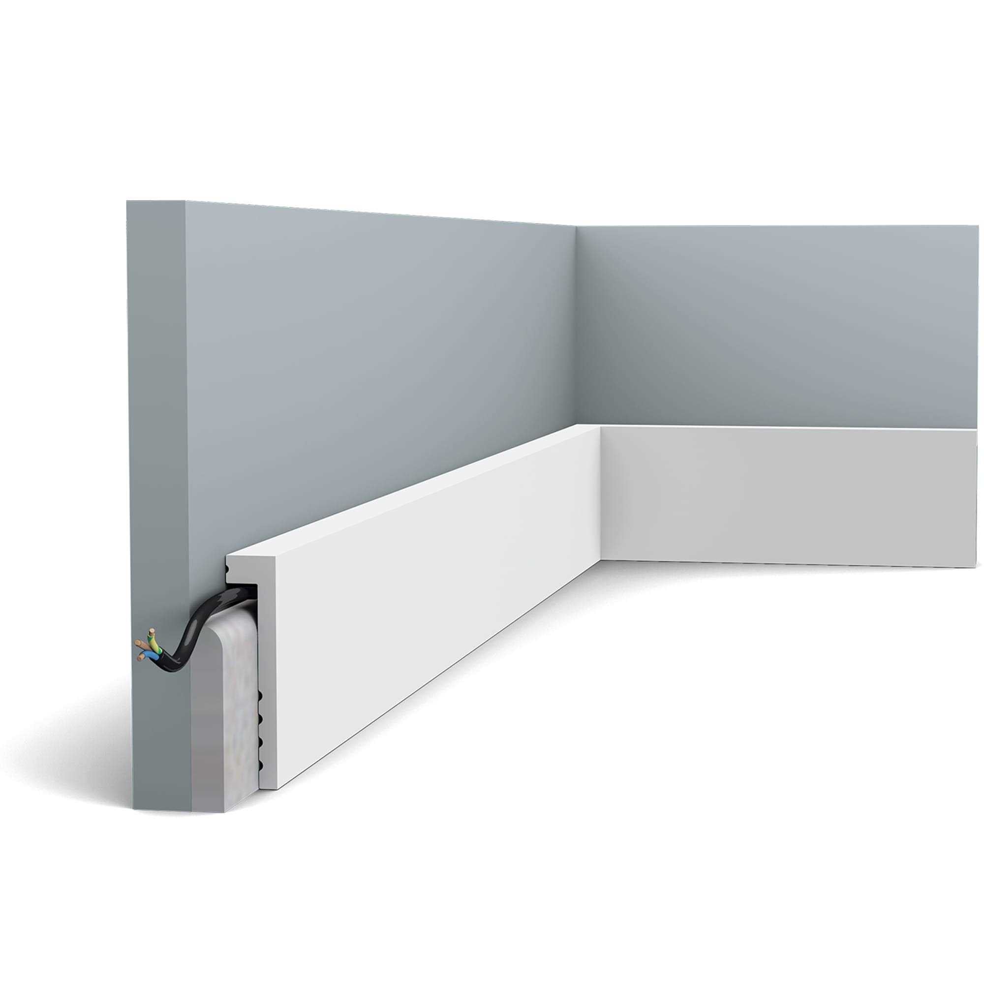 Primed White Polystyrene Baseboard Moulding Z54404