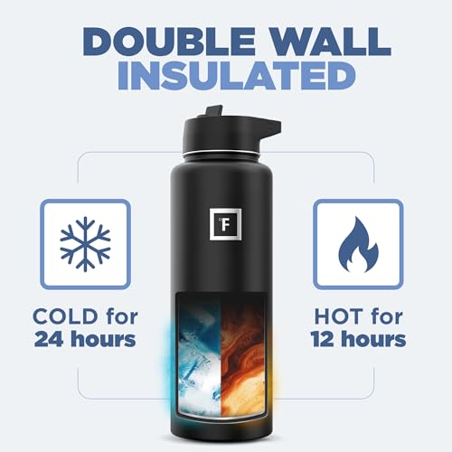 Stainless Steel Double Walled Vacuum Insulated Water Bottle 40 oz P97339