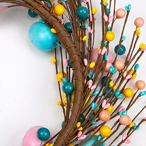 18 inch Artificial Easter Egg Wreath L985