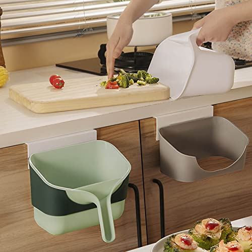 Green Plastic Small Trash Bin B502