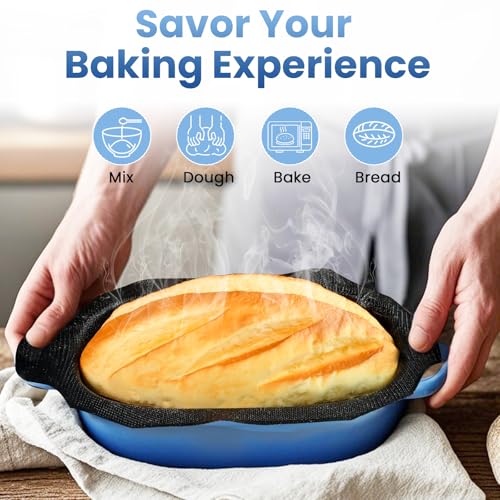 Blue Oval Cast Iron 2.5QT Dutch Oven with Lid W354