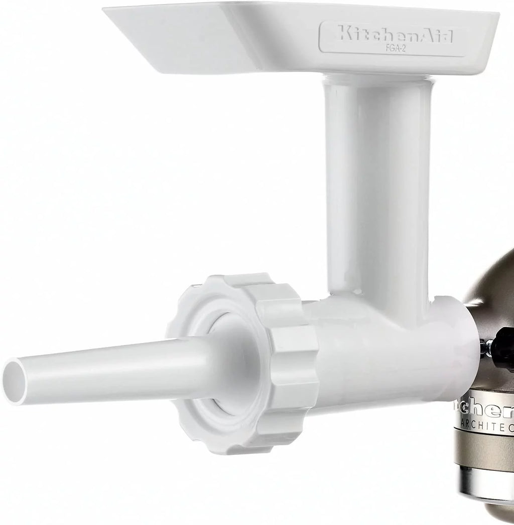 Food Meat Grinder Attachment with Sausage Stuffer Kit and Food Tray U291