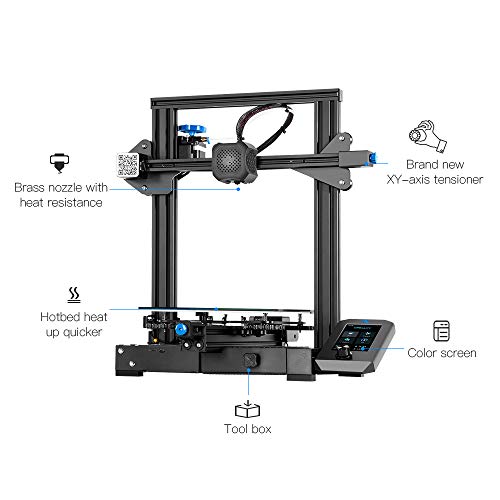3D Printer with Resume Printing Function 8.66x8.66x9.84 inch N4771