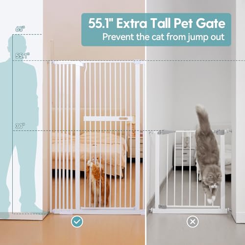 Black Metal Auto Close Pet Gate C941065