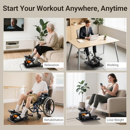 Under Desk Electric Elliptical with 12 Adjustable Speeds K597