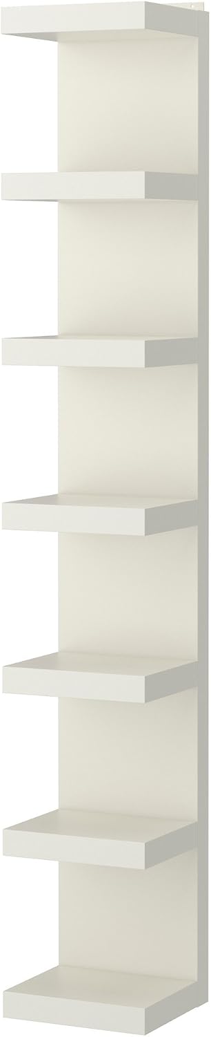 White Wall Shelf Unit, 30x190 cm U3211