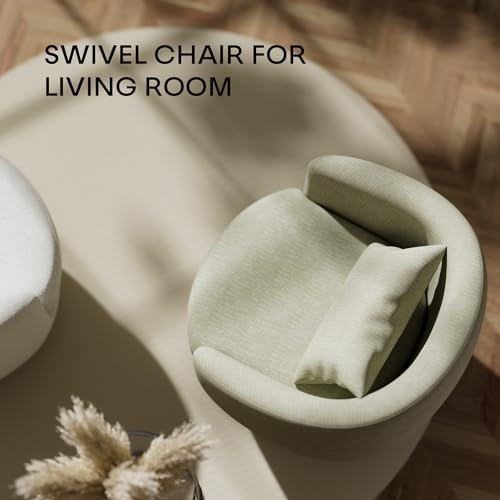 Blue Swivel Barrel Chairs Set of 2 Fabric J34145