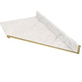 White Miter-Cut Laminate Kitchen Countertop X93663