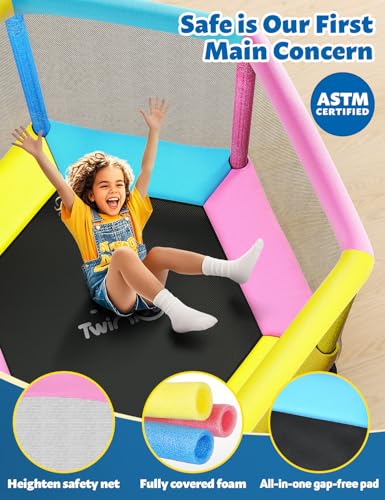 60" Toddler Trampoline with Safety Enclosure G1648