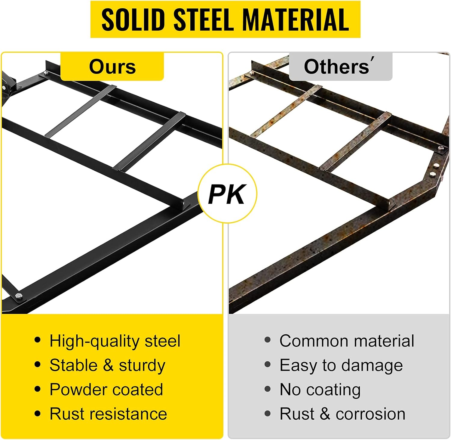 66" Width Tow Behind Steel Driveway Drag Harrow T361766