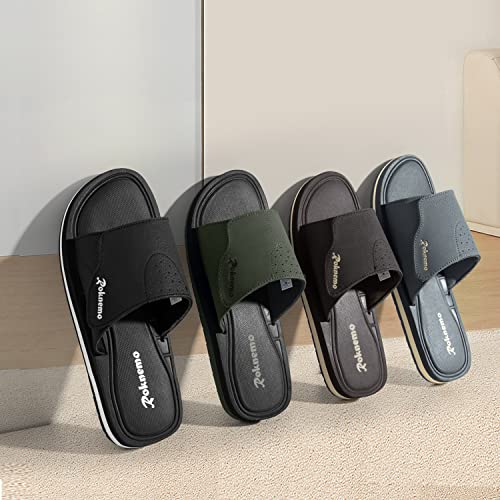Mens Slide Sandals with Memory Foam L715255