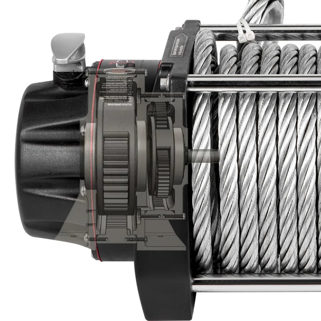 Hydraulic Winch 20000lbs Steel Cable Winch O422597