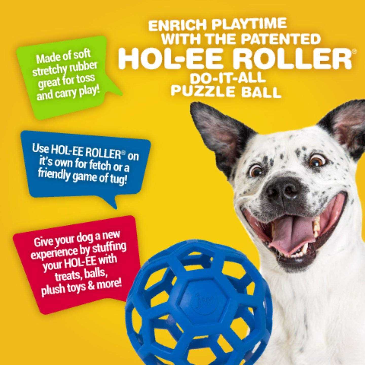 Hol-ee Roller Dog Toy Puzzle Ball Q48430