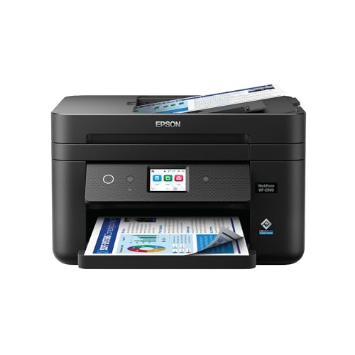 Wireless All-in-One Printer with Scan, Copy, Fax, Auto Document Feeder, Automatic 2-Sided Printing, Black H80027
