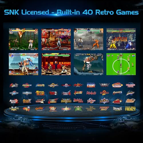 Handheld Gaming Console with 40 Pre-Installed Games, Gray B437