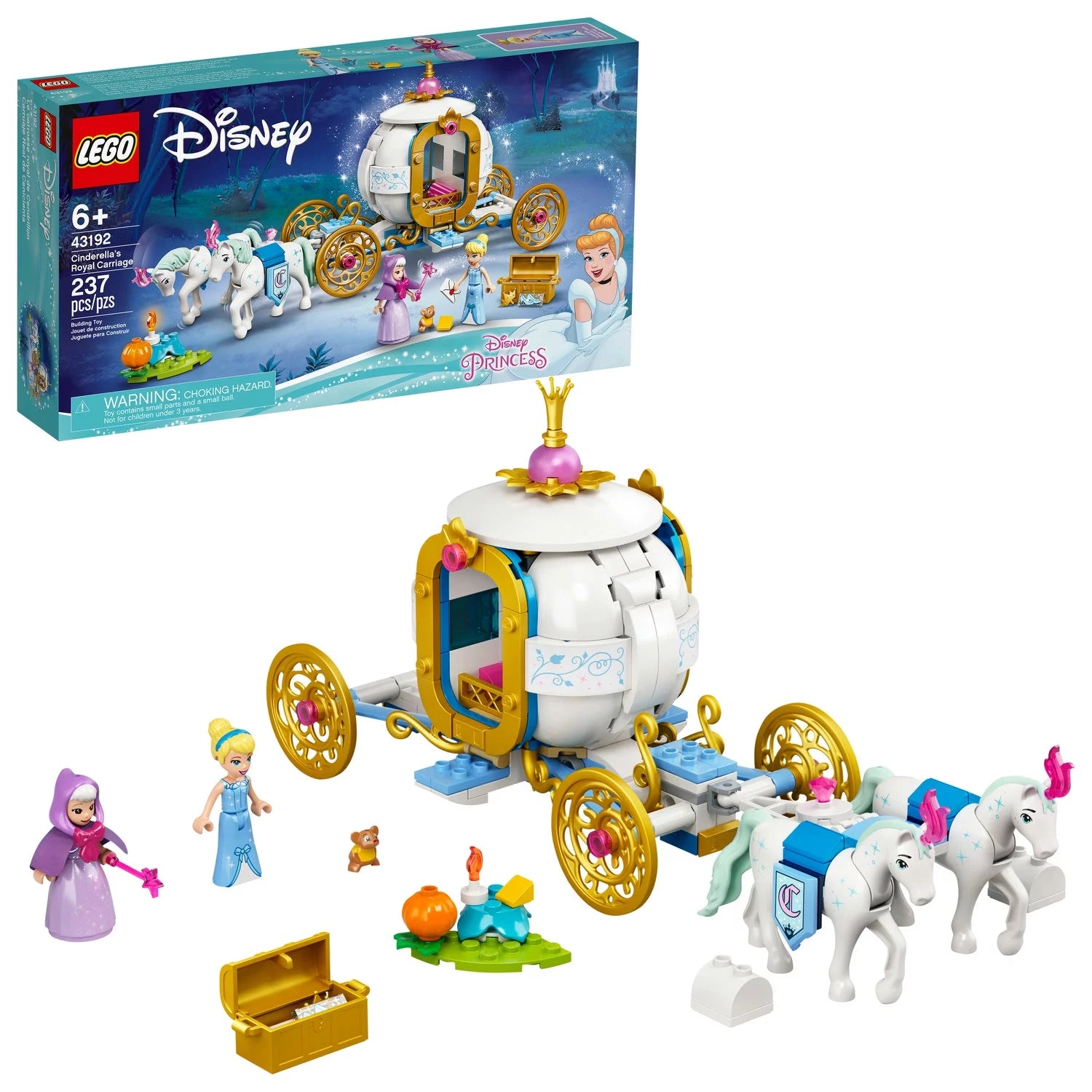 LEGO Disney Cinderella’s Royal Carriage 237 Pieces Building Toy L133