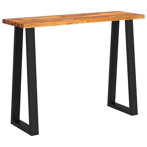 Solid Wood Acacia Console Table with Live Edge R7324