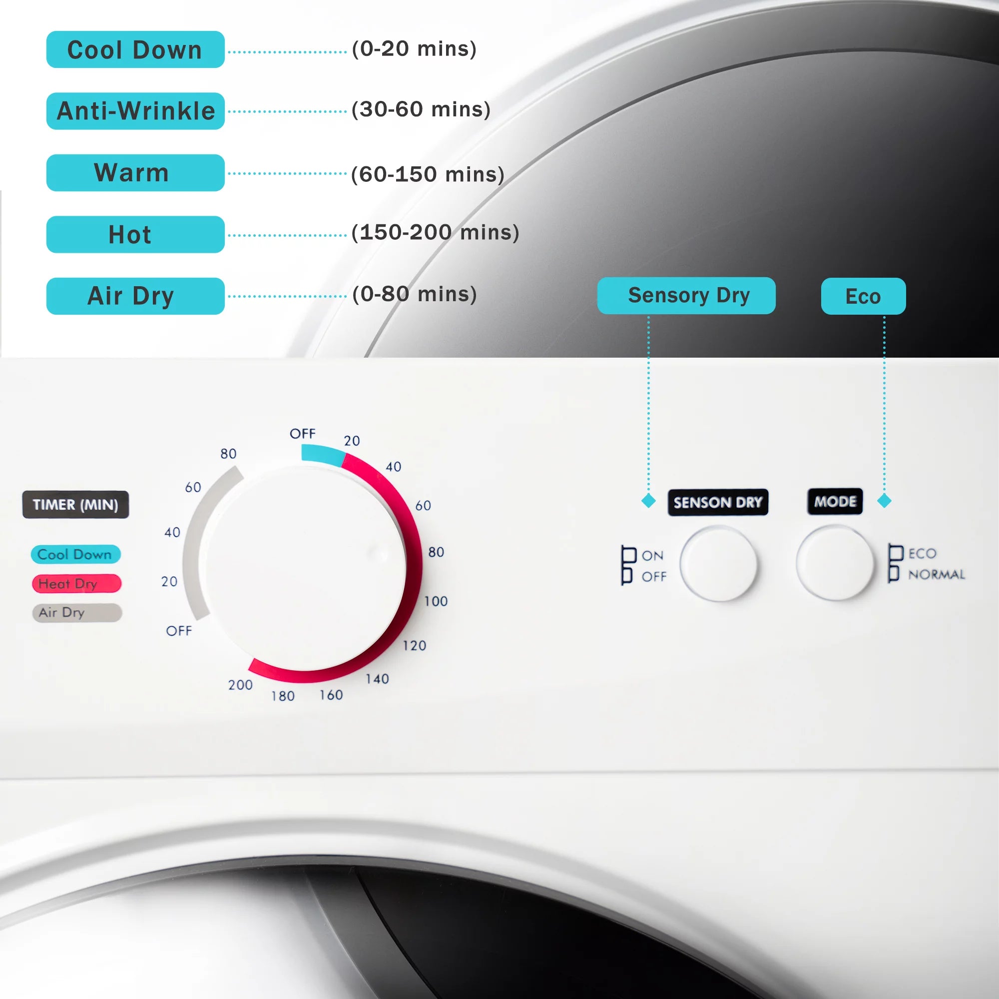 Stainless Steel Portable Clothes Dryer L589