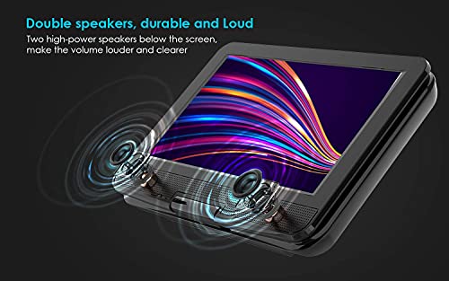 Purple Portable DVD Player with 10.5" Swivel Screen A50222