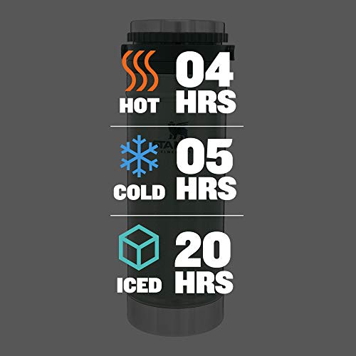 16 oz Insulated Stainless Steel Travel Mug with French Press X371090