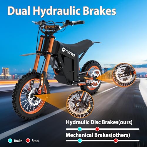 48V 21AH Electric Dirt Bike with 14"/12" Fat Tire H588160