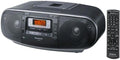 Black Portable Stereo AM/FM Radio MP3 CD Tape Recorder with USB 2-Way 4-Speaker I35727