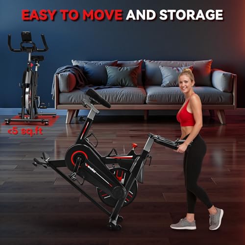 Whisper Quiet Indoor Stationary Exercise Bike V69723