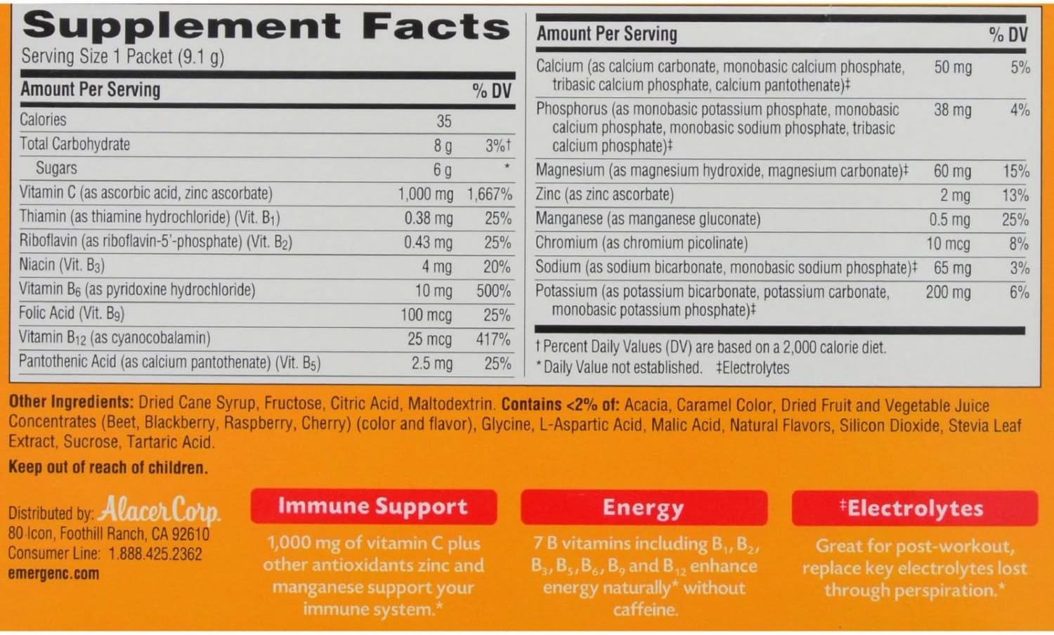 Vitamin C 1000 mg Dietary Supplement Raspberry net wt 9.6 oz A5285