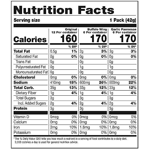 Pretzel Crisps, Non-GMO, 7.2 oz Resealable Bag (Pack of 3) L21303