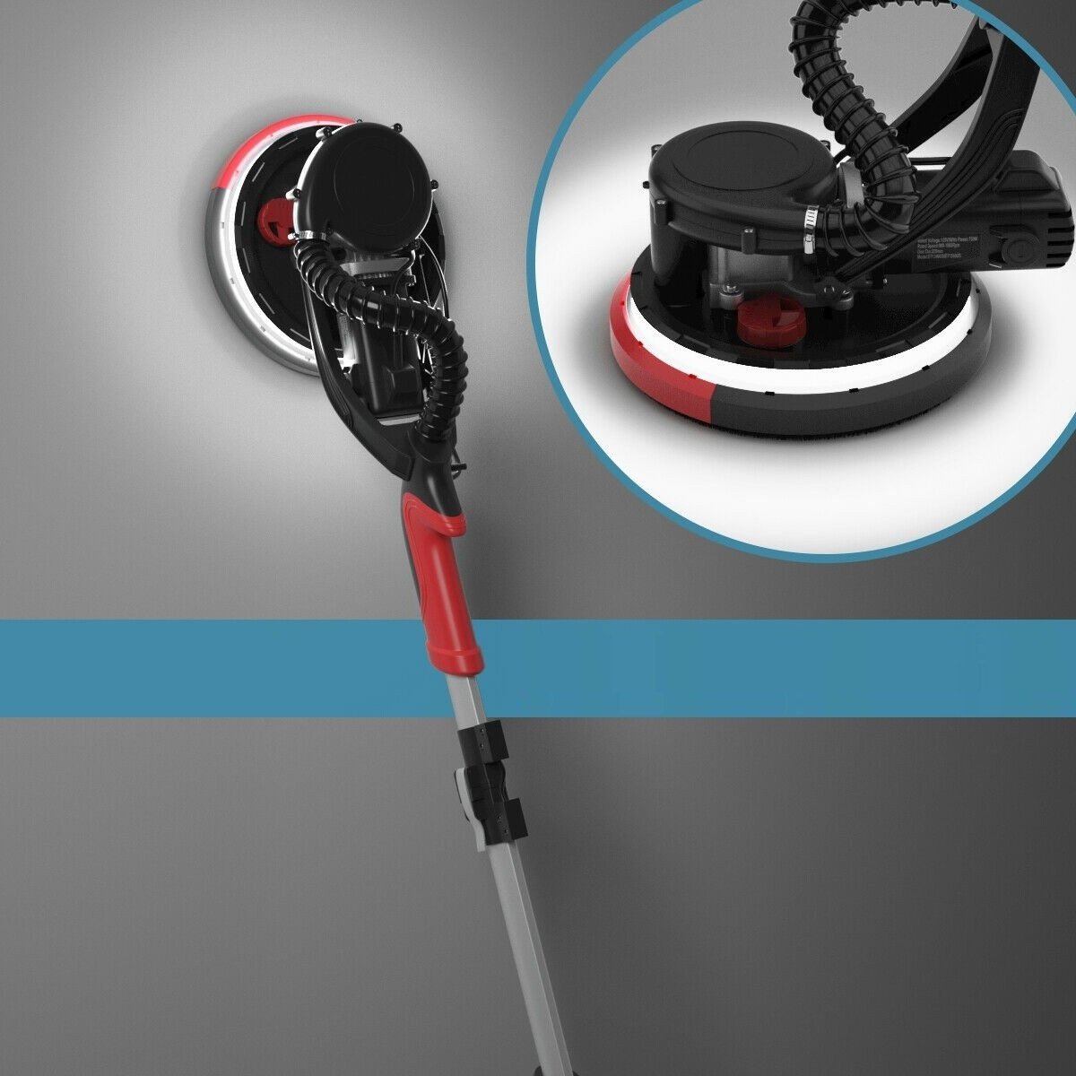 9′′ Electric Drywall Ceiling Pole Sander with LED N189477