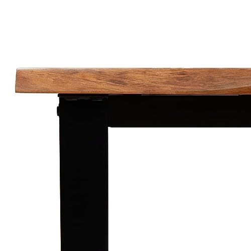 Solid Wood Acacia Console Table with Live Edge R7324