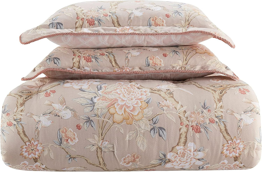 4 Piece Cotton Queen Comforter Set J121507