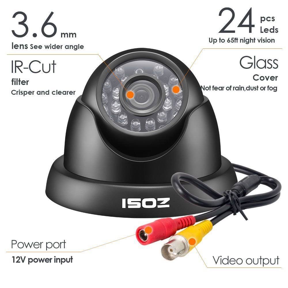 4 Pack 1/3 1000TVL 960H Security Surveillance CCTV Camera Kit U60961