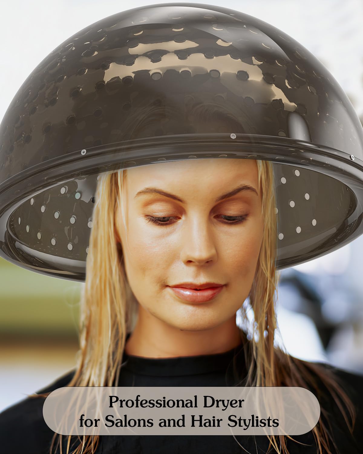 Professional Portable Hooded Hair Dryer 1000W with Stand S75637