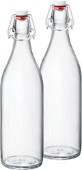 Clear Glass Bottle With Stopper, 33 3/4 oz. H546348