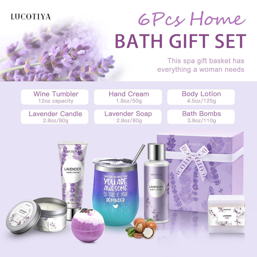 Purple Bubble Bath and Body Gifts Set Q1368