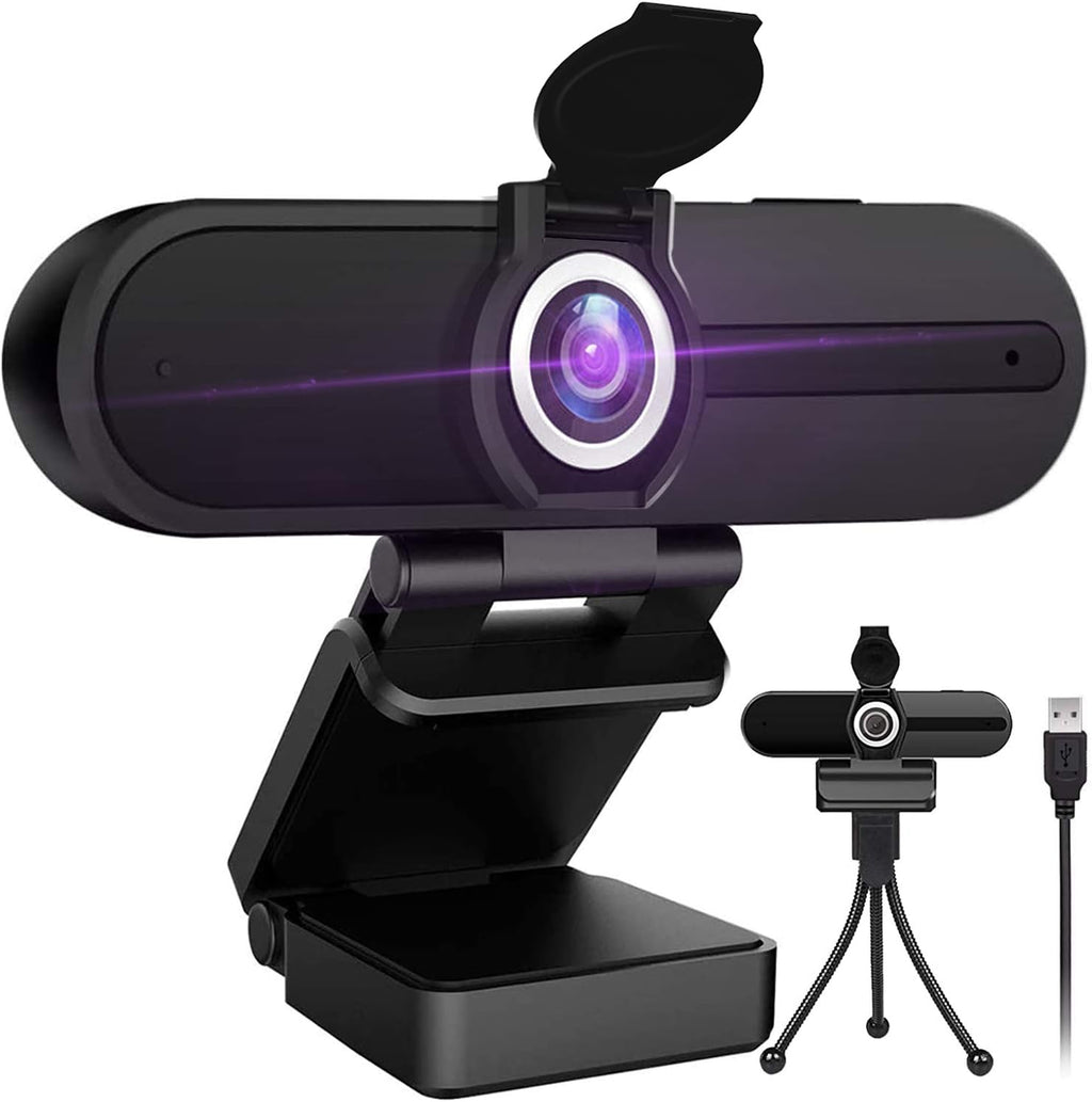 4K Webcam with Microphone, Privacy Cover D540177